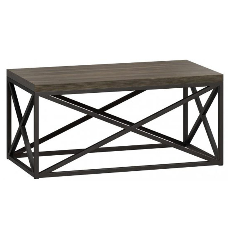 Кофейный стол Industrial Oak Geometric Coffee Table Серый Черный в Краснодаре | Loft Concept 