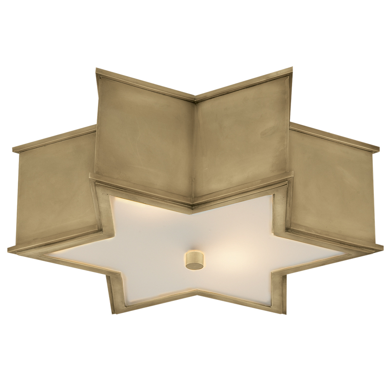 Потолочный светильник Звезда Sophia Flush Mount Brass Латунь в Краснодаре | Loft Concept 