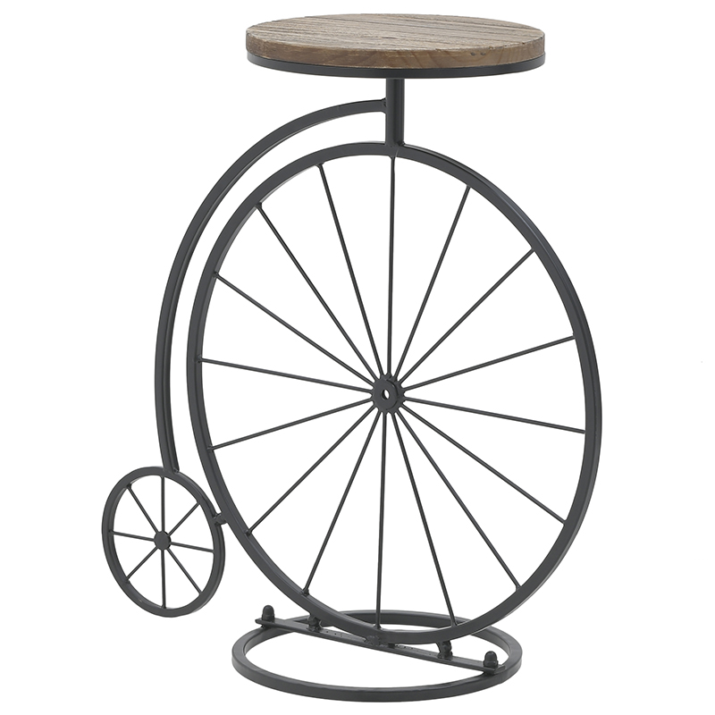 Приставной столик в виде велосипеда Penny-Farthing Side Table Черный Коричневый в Краснодаре | Loft Concept 