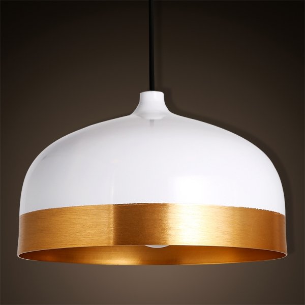 Подвесной светильник Cone Lux Pendant White Белый Глянцевое золото в Краснодаре | Loft Concept 