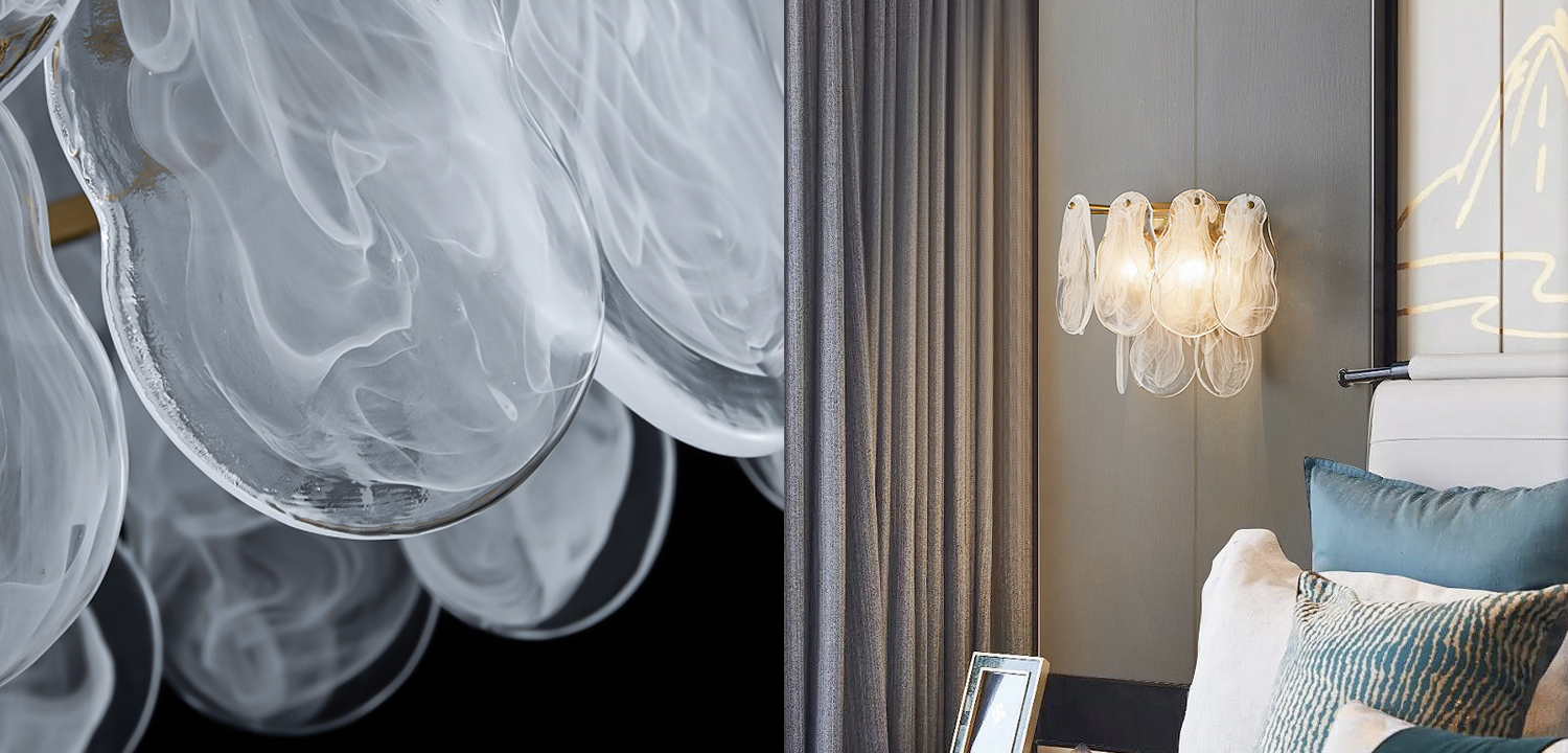 Бра Maat Textured Glass Sconce - фото