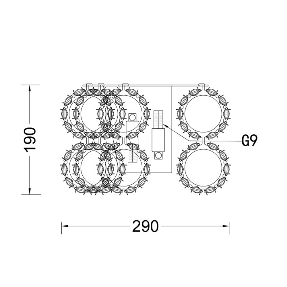 Бра с россыпью хрусталя Perfection of Diamonds Бра с россыпью хрусталя Perfection of Diamonds в Краснодаре