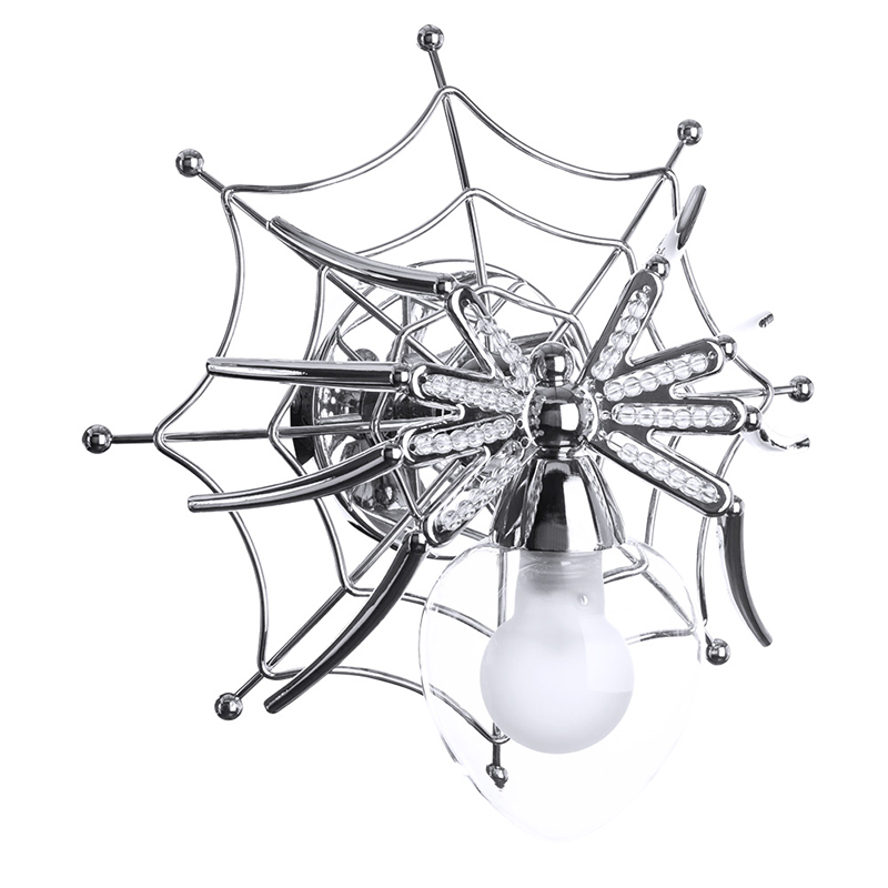 Бра Паук с паутиной Spiders lamp  Серебряный в Краснодаре | Loft Concept 