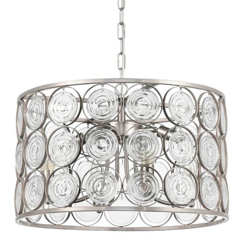 Люстра Edalina Chandelier nickel satin 50 Прозрачный (Transparent) Никель Сатин в Краснодаре | Loft Concept 