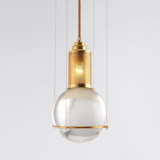 Подвесной светильник CARLYLE COLLECTIVE RAIN DROP PENDANT Латунь Прозрачное Стекло в Краснодаре | Loft Concept 