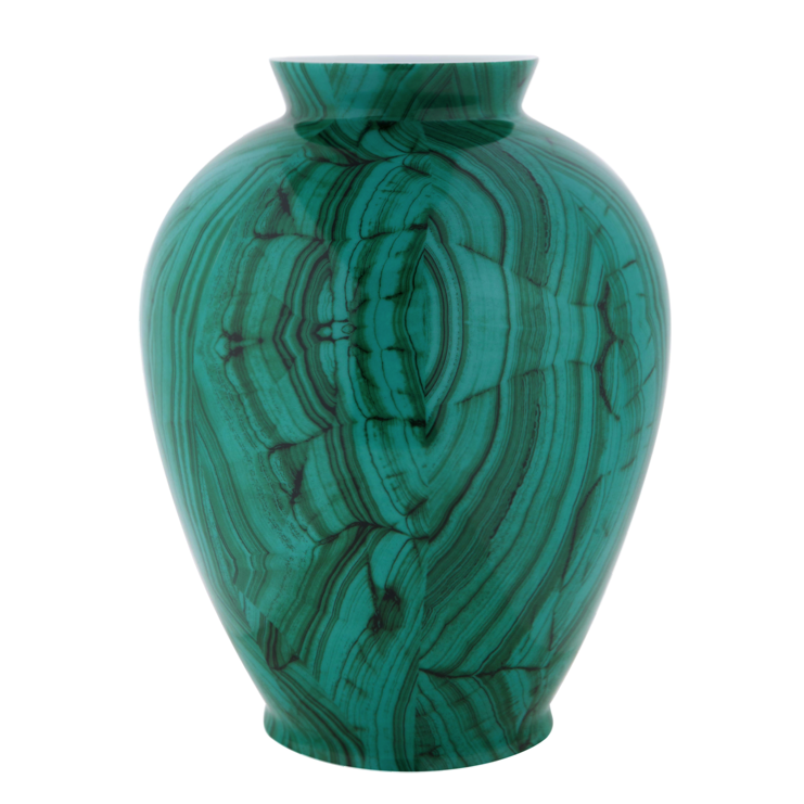 Ваза Malachite Vase barrel Малахит в Краснодаре | Loft Concept 