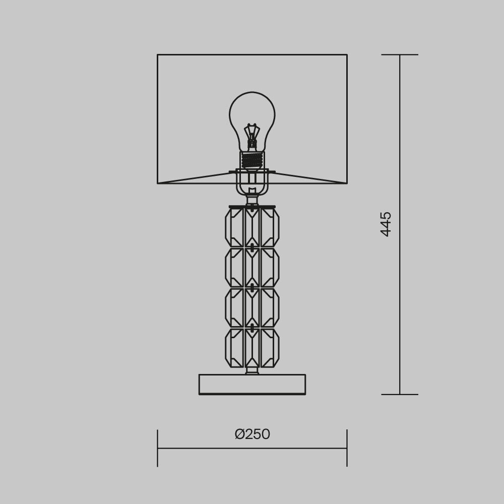 Настольная лампа Cut Stone Base в Краснодаре