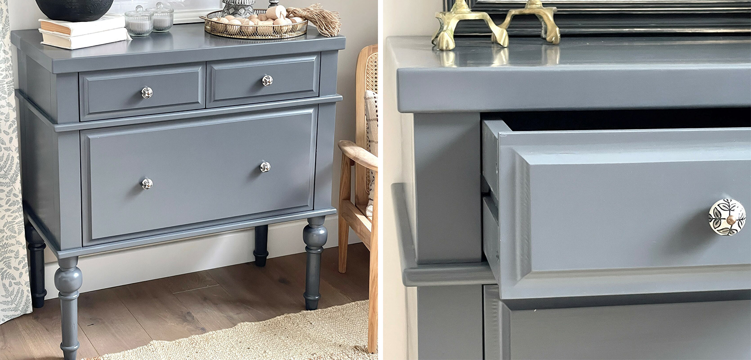 Комод в средиземноморском стиле серый Orhan Chest of Drawers - фото