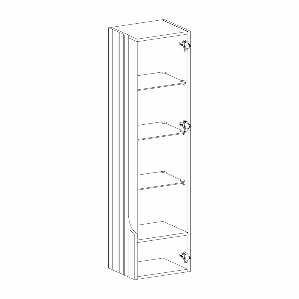 Витрина навесная Expanses of Beauty правое открывание в Краснодаре