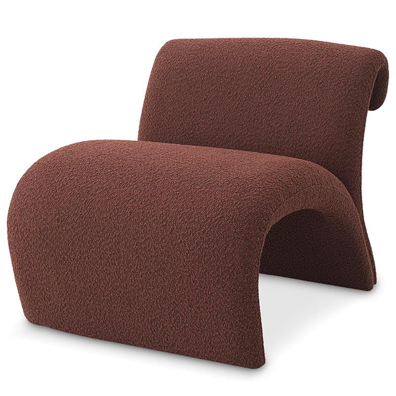 Кресло Eichholtz Chair Vignola Boucle Rouge Бургундский красный в Краснодаре | Loft Concept 