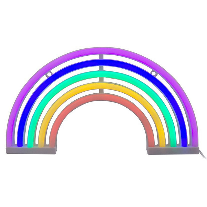 Настольная лампа Неоновая Радуга Мульти в Краснодаре | Loft Concept 