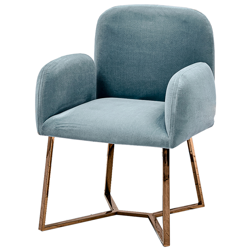 Стул Clifford Stool Pastel Blue Голубой пастельный Розовое золото в Краснодаре | Loft Concept 