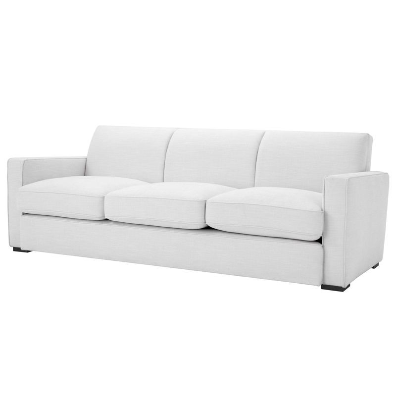 Диван Eichholtz Sofa Edmond white Белый Черный в Краснодаре | Loft Concept 