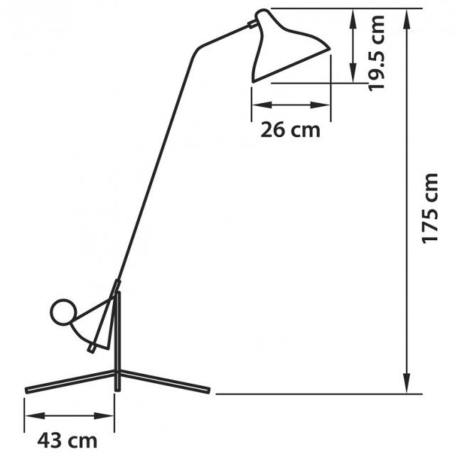 Торшер Lampara Tripod Floor Lamp в Краснодаре