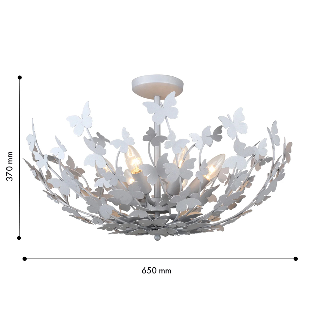 Потолочный светильник с абажуром оформленным в виде стаи бабочек Eternal Butterflies в Краснодаре