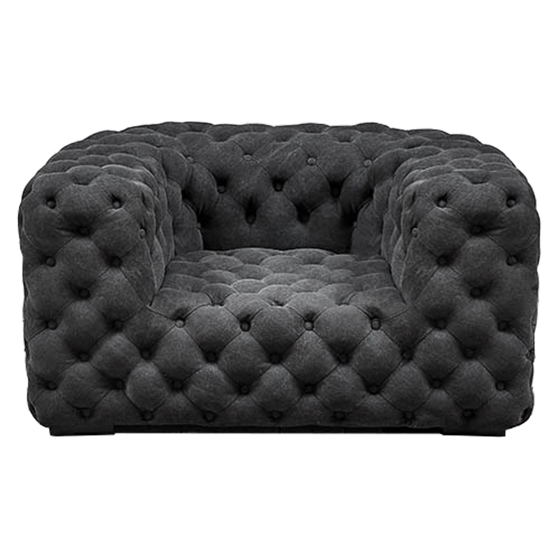 Кресло Soho Tufted Graphite Armchair Графит в Краснодаре | Loft Concept 