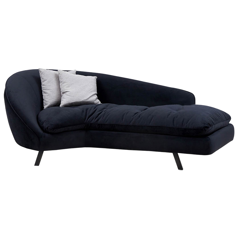 Диван Evangeline Dark Blue Sofa Темно-синий Черный Серый в Краснодаре | Loft Concept 