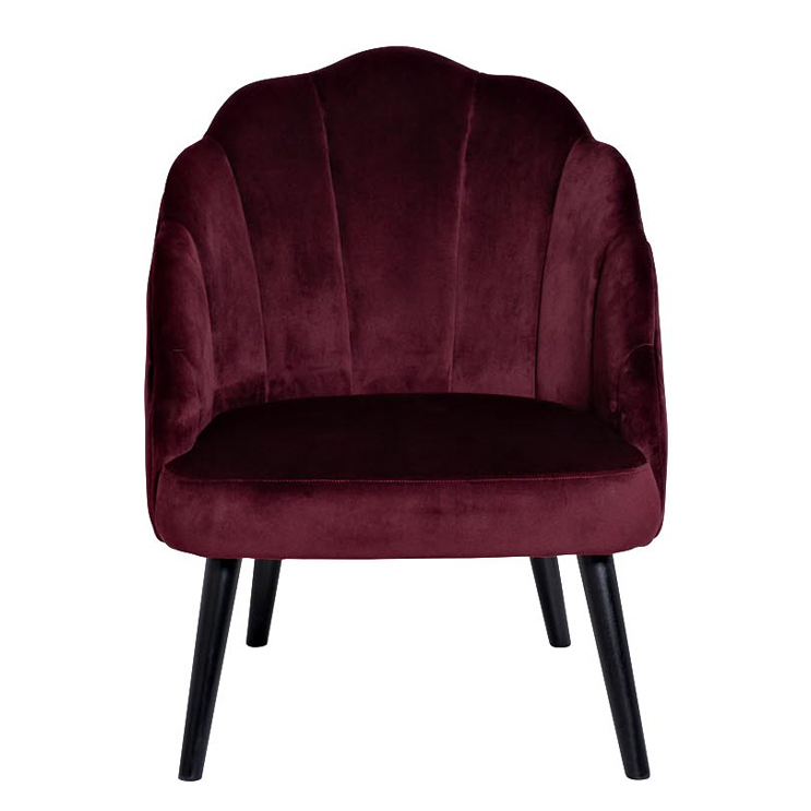 Кресло FolioFlower Armchair burgundy Бургундский красный Черный в Краснодаре | Loft Concept 