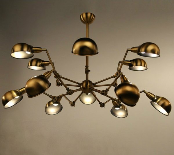 Подвесной светильник Gold Spider Chandelier  в Краснодаре | Loft Concept 