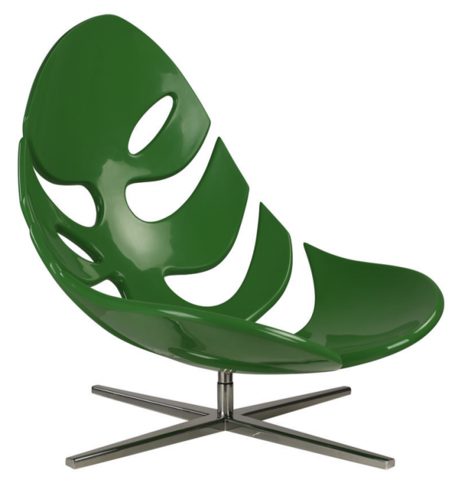 Кресло Monstera lounge chair Черный Зеленый Белый в Краснодаре | Loft Concept 