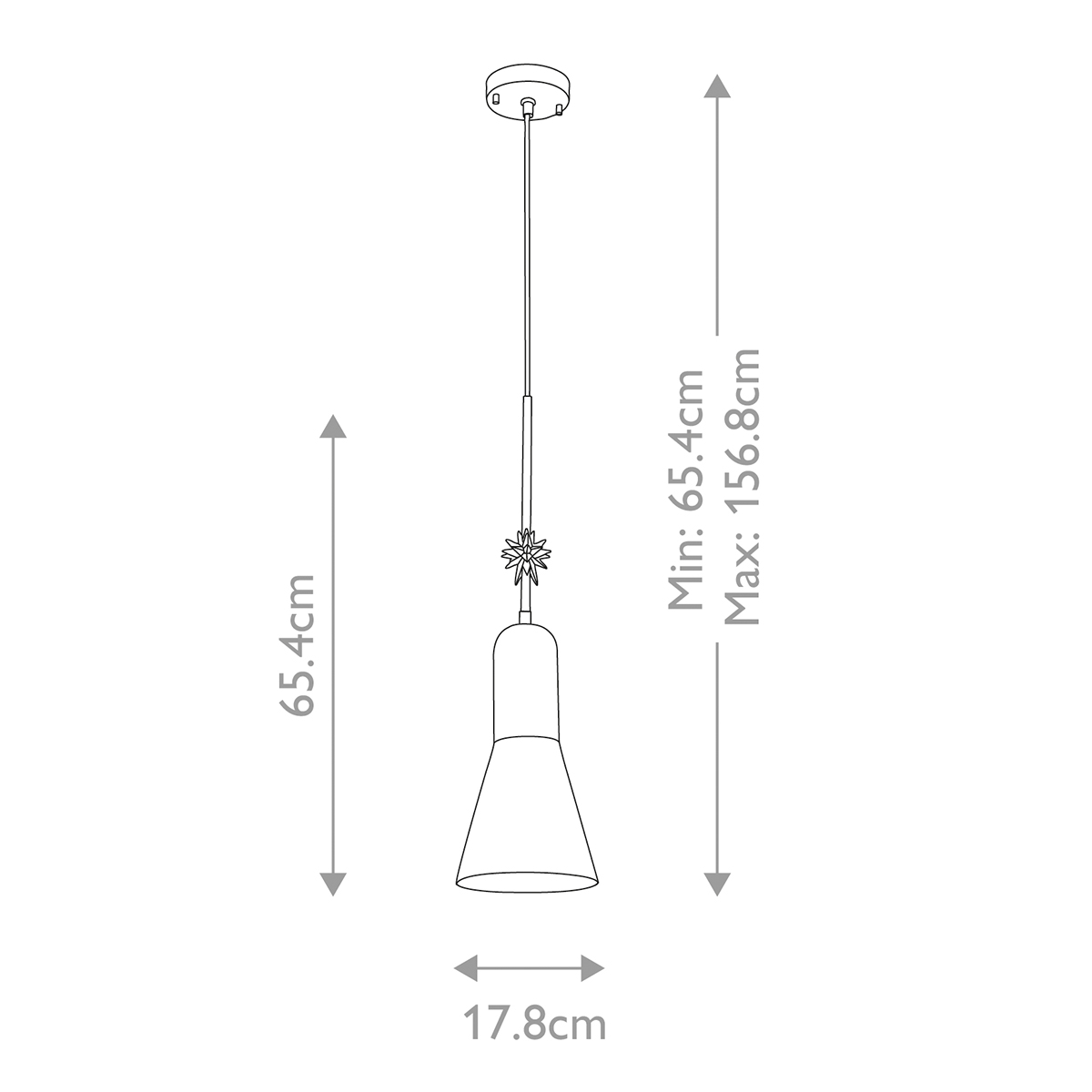  Подвесной светильник черного матового цвета с конусным плафоном 65 см Elstead Lighting в Краснодаре