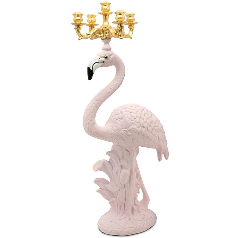 Подсвечник Candleholder Flamingo Bisc. Pink Gold Розовый Золотой в Краснодаре | Loft Concept 