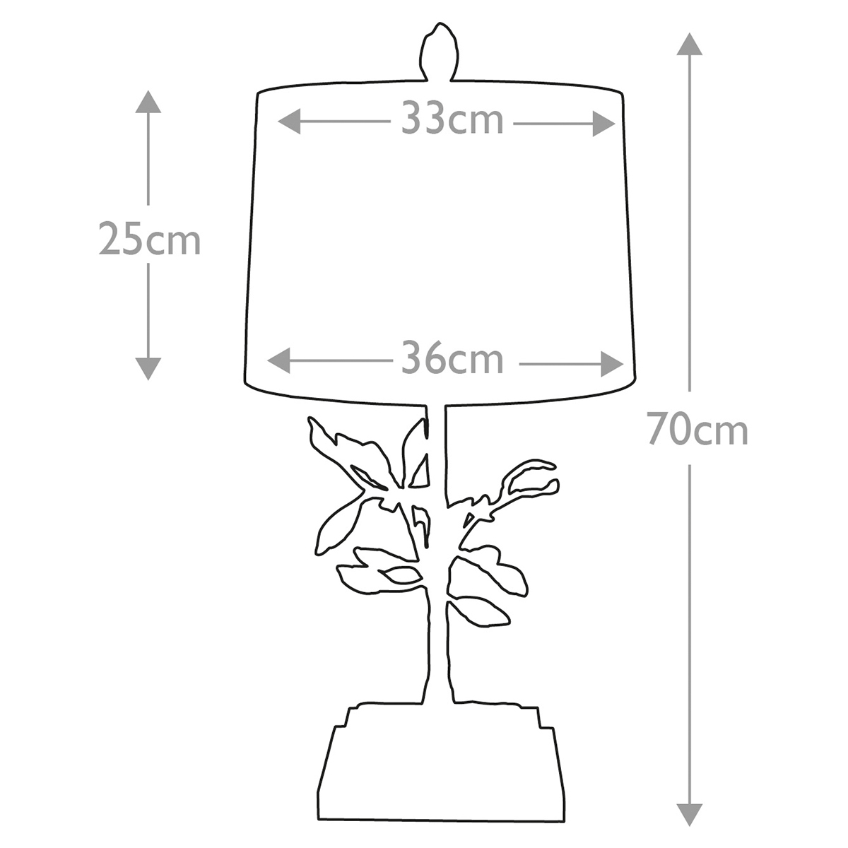 Настольная лампа с кремовым льняным цилиндрическим абажуром и ножкой в форме золотистой ветки Gilded Nola в Краснодаре