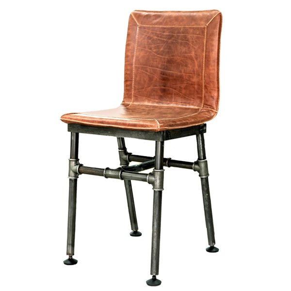 Барный стул Iron Loft Bar stool brown Коричневый винтаж Черный в Краснодаре | Loft Concept 