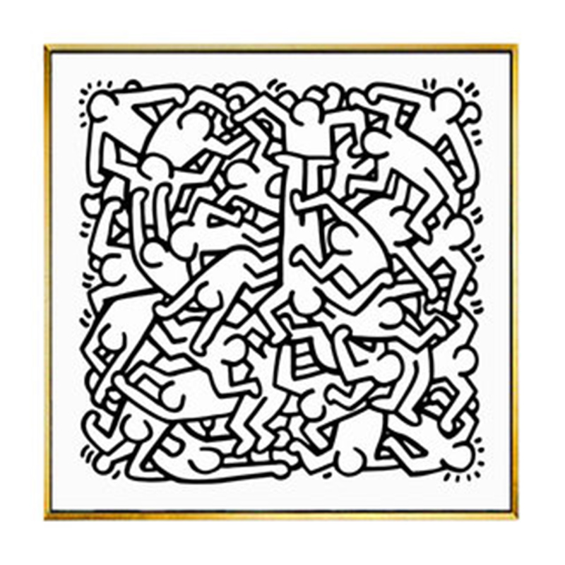 Постер Keith Haring 27 Черно-белый в Краснодаре | Loft Concept 