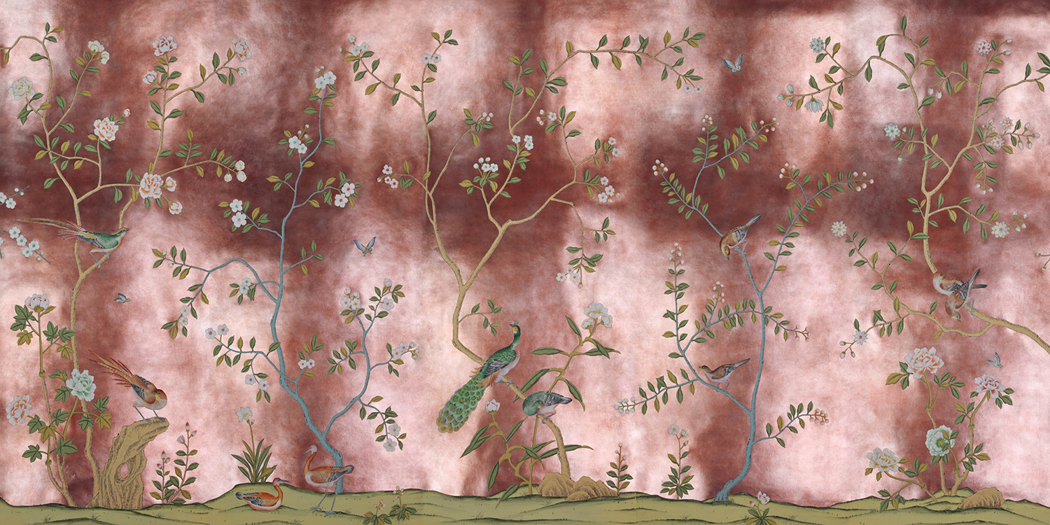 Обои ручная роспись Badminton Sterling Silver - фото