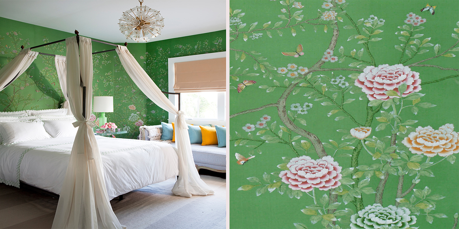 Обои ручная роспись Chelsea Emerald Green - фото №1