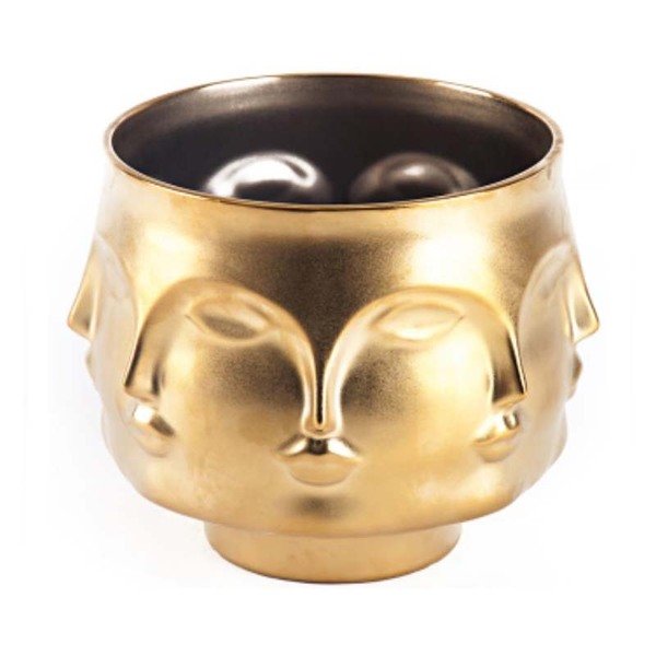 Ваза JONATHAN ADLER DORA MAAR BOWL GOLD Золотой в Краснодаре | Loft Concept 