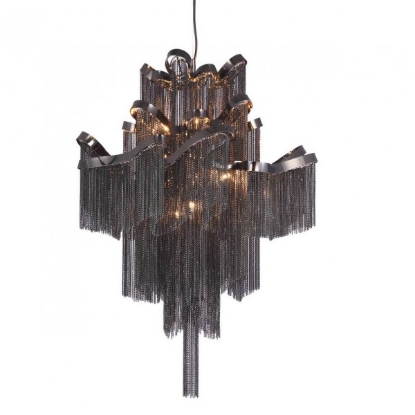 Люстра Ava Chain Atlantis Chandelier Black Черный в Краснодаре | Loft Concept 