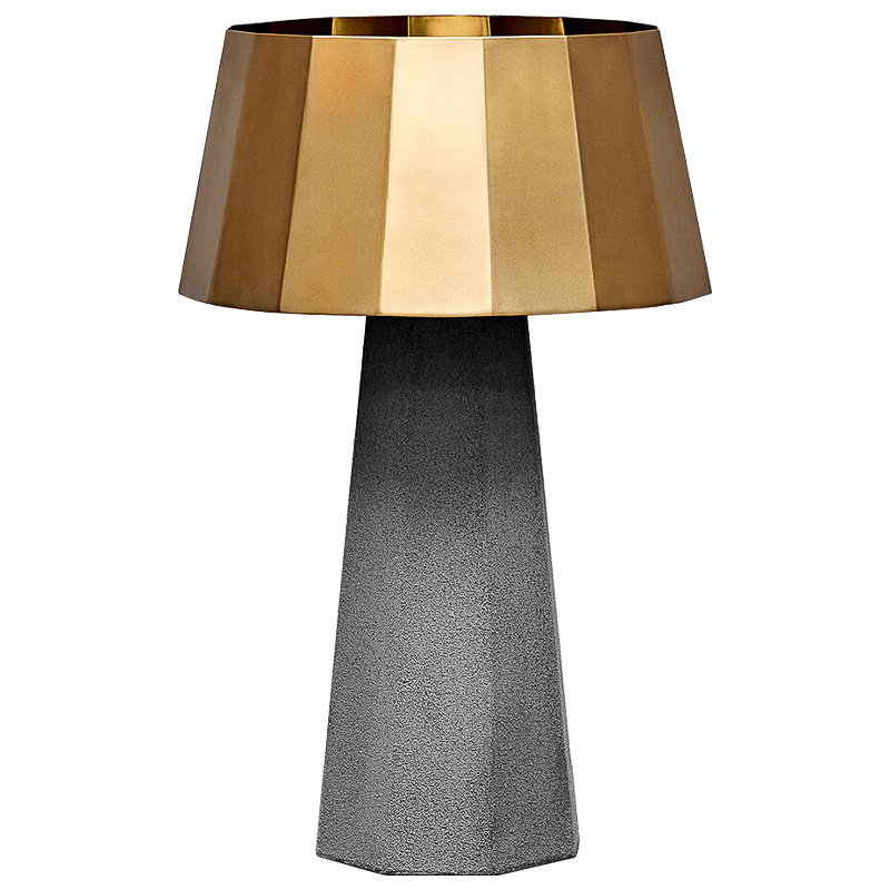 Настольная лампа Noe Concrete table lamp Серый Золотой в Краснодаре | Loft Concept 