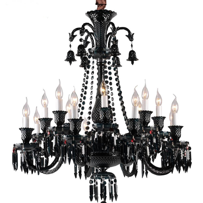 Люстра BACCARAT Zenith Midnight Chandelier 18 Черный в Краснодаре | Loft Concept 