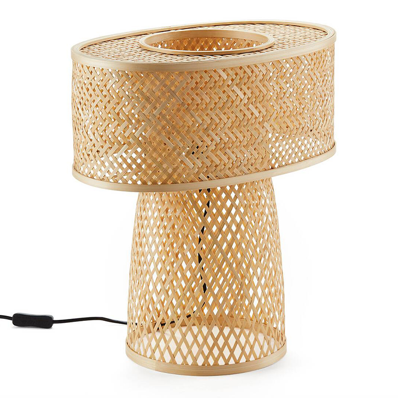 Настольная лампа Maren Wicker Table lamp Бежевый в Краснодаре | Loft Concept 