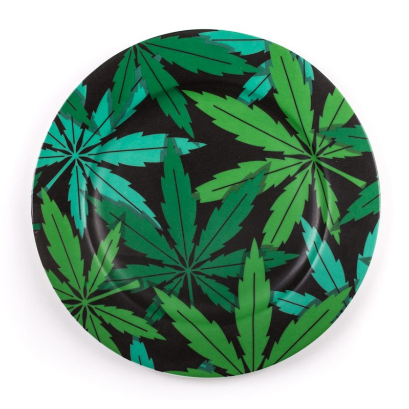 Тарелка Seletti Porcelain Plate Weed Зеленый в Краснодаре | Loft Concept 