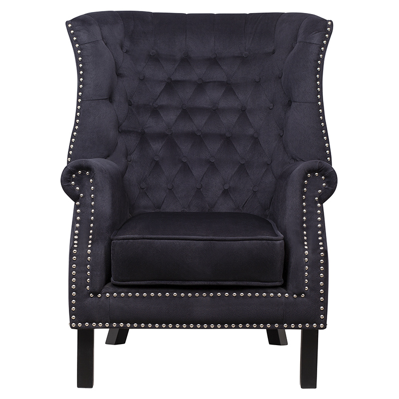 Кресло Charlie Armchair black velour Черный в Краснодаре | Loft Concept 