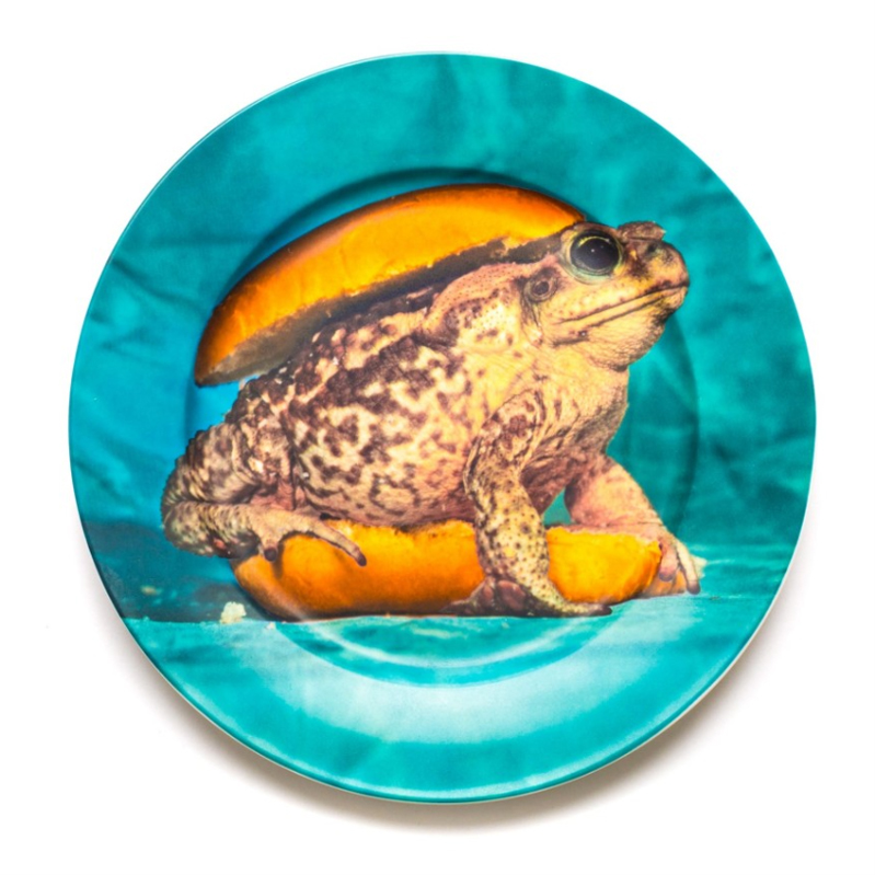 Тарелка Seletti Porcelain Plate Toad Бирюзовый в Краснодаре | Loft Concept 