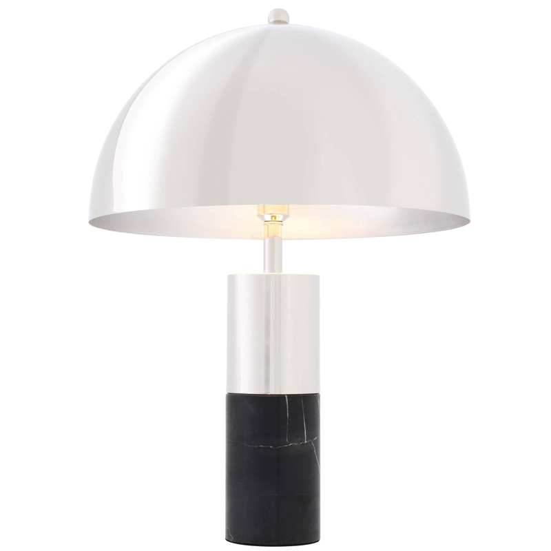 Настольная лампа Eichholtz Table Lamp Flair nickel Никель Черный в Краснодаре | Loft Concept 