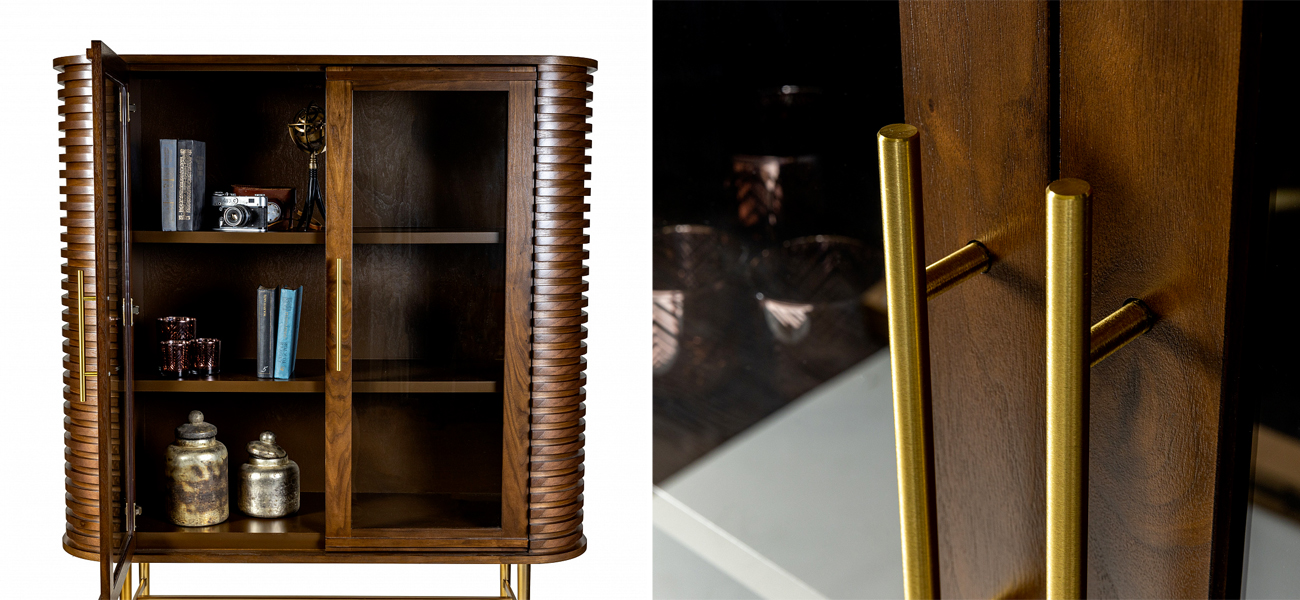 Дизайнерский комод-буфет Wooden Rails - фото