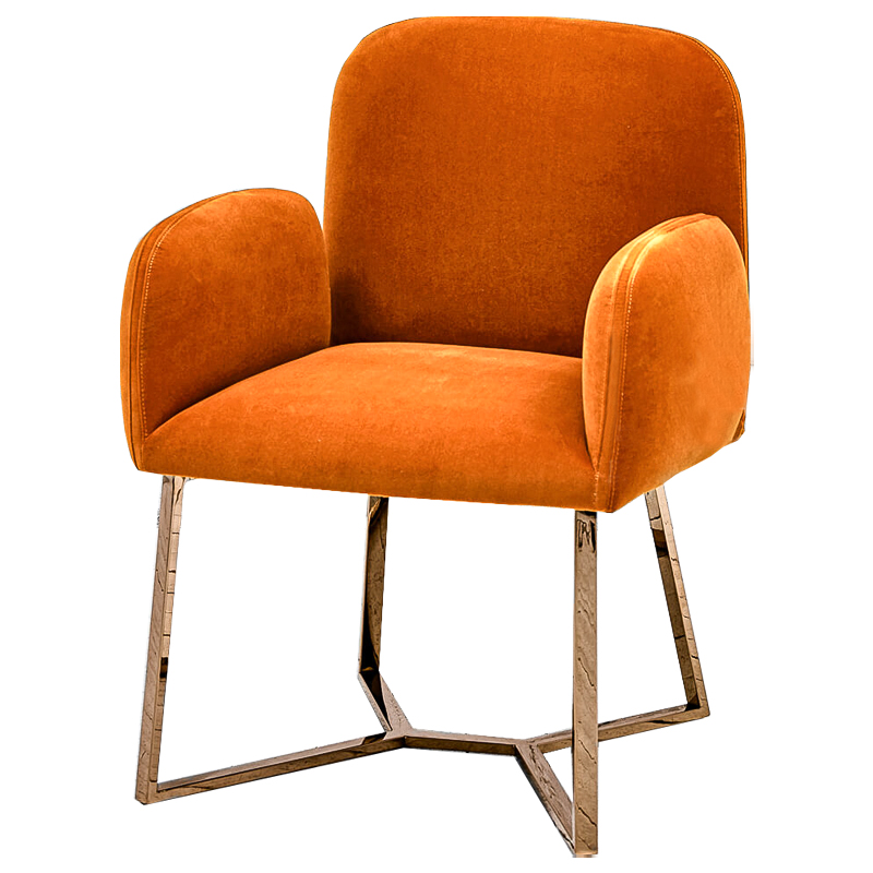 Стул Clifford Stool Orange Оранжевый Розовое золото в Краснодаре | Loft Concept 