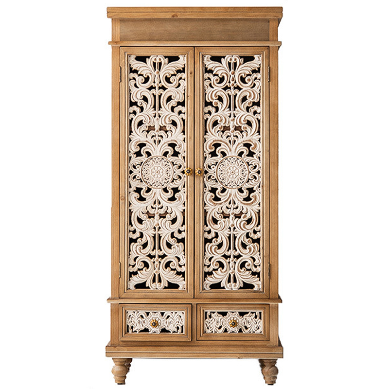 Шкаф Noemie Provence Cabinet Древесина Белый в Краснодаре | Loft Concept 