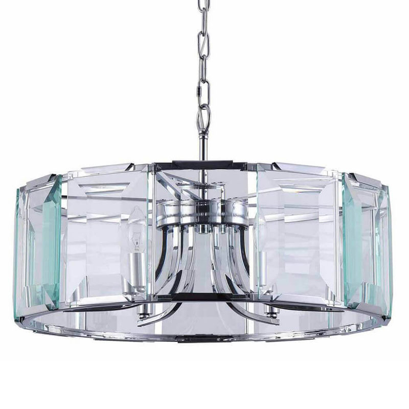 Люстра Harlow Crystal Round Chandelier chrome 6 Хром в Краснодаре | Loft Concept 