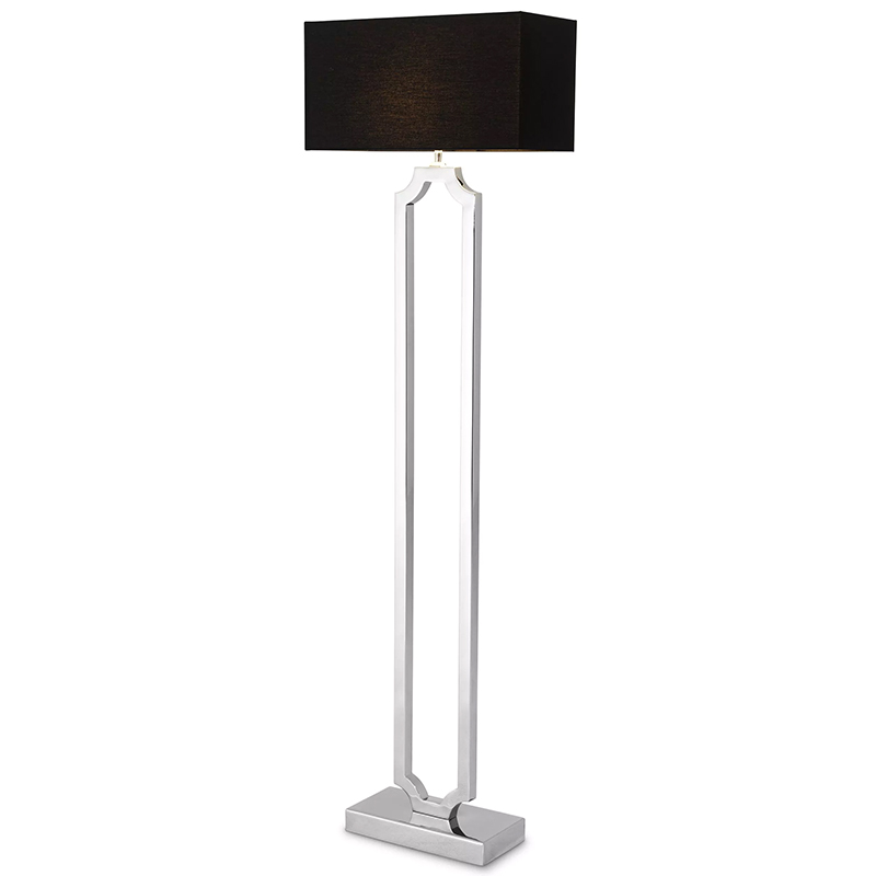 Торшер Eichholtz Floor Lamp Sterlington Никель Черный в Краснодаре | Loft Concept 