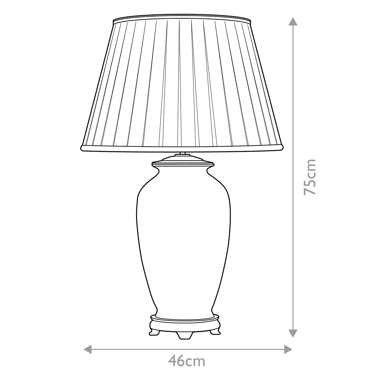 Настольная лампа восточная с основанием из керамики серебряная с цветочным и лиственным декором и белым плиссированным абажуром Elstead Lighting в Краснодаре