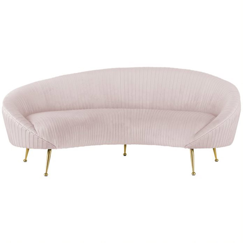 Диван Pebernat Lounge Sofa light pink Золотой Розовый пастельный в Краснодаре | Loft Concept 