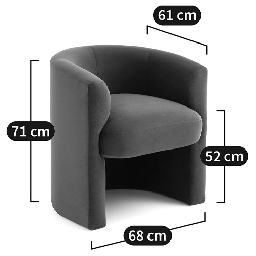 Кресло полукруглое Fiorello Armchair в Краснодаре