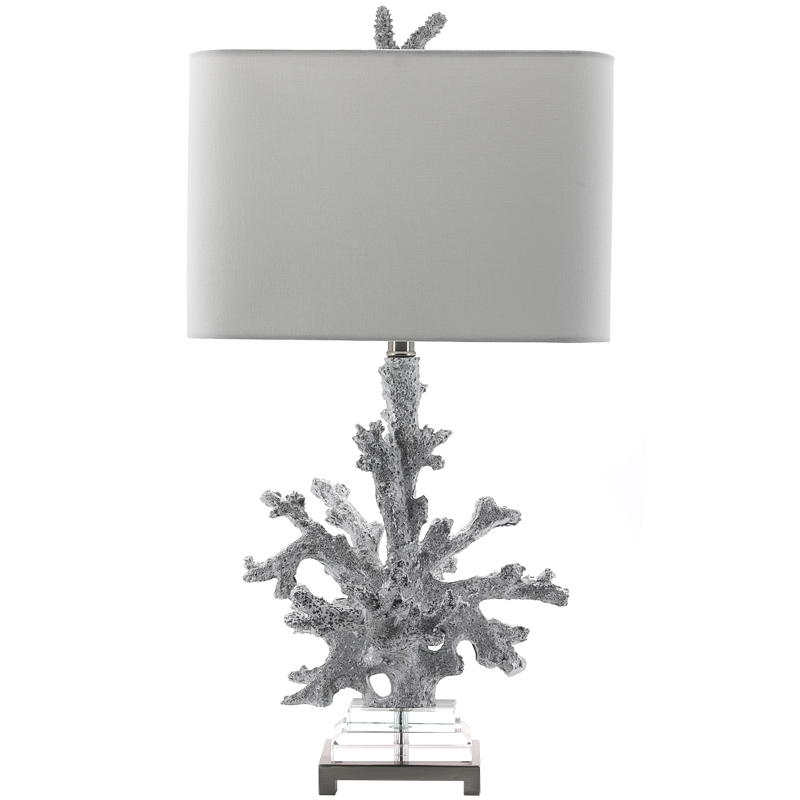 Настольная лампа Coral Grey Table Lamp Серый Прозрачный в Краснодаре | Loft Concept 