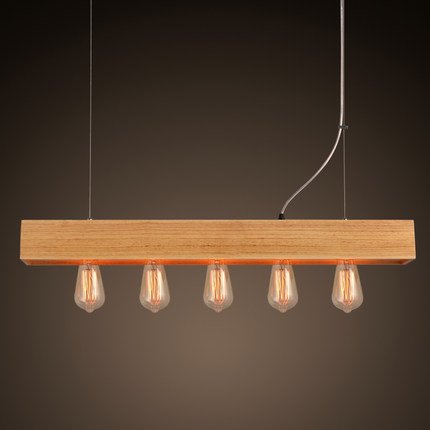 Люстра Loft Wooden Lighting Line Pendant Белый дуб в Краснодаре | Loft Concept 